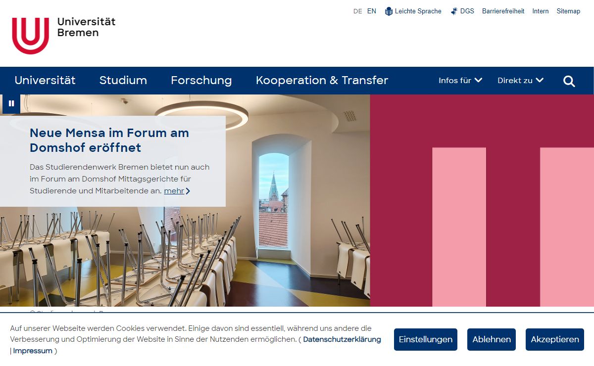 Startseite - Universität Bremen
