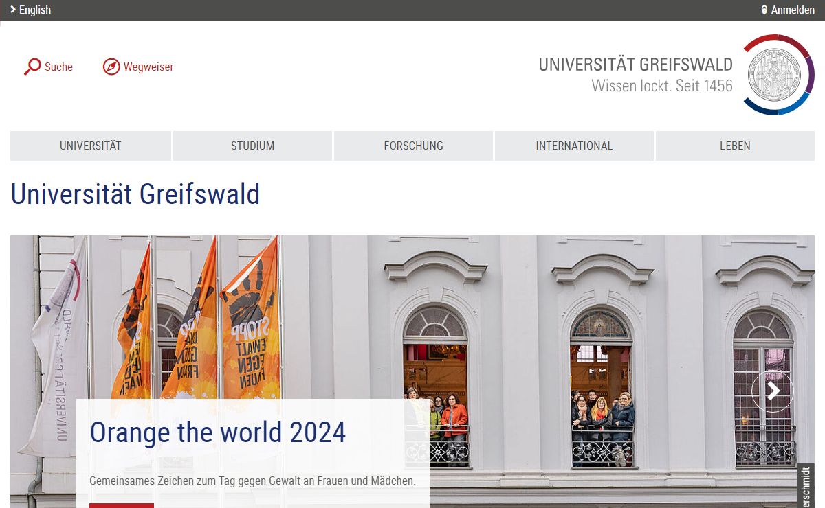 Startseite - Universität Greifswald