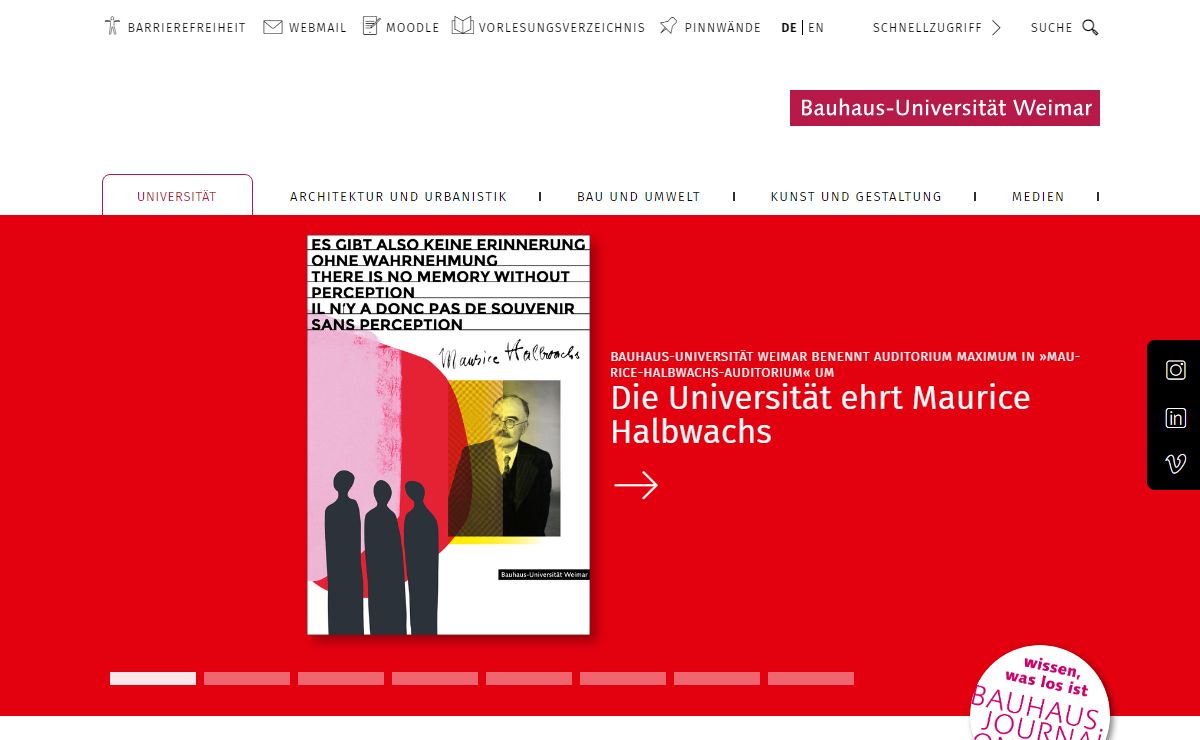 Bauhaus-Universität Weimar: Universität