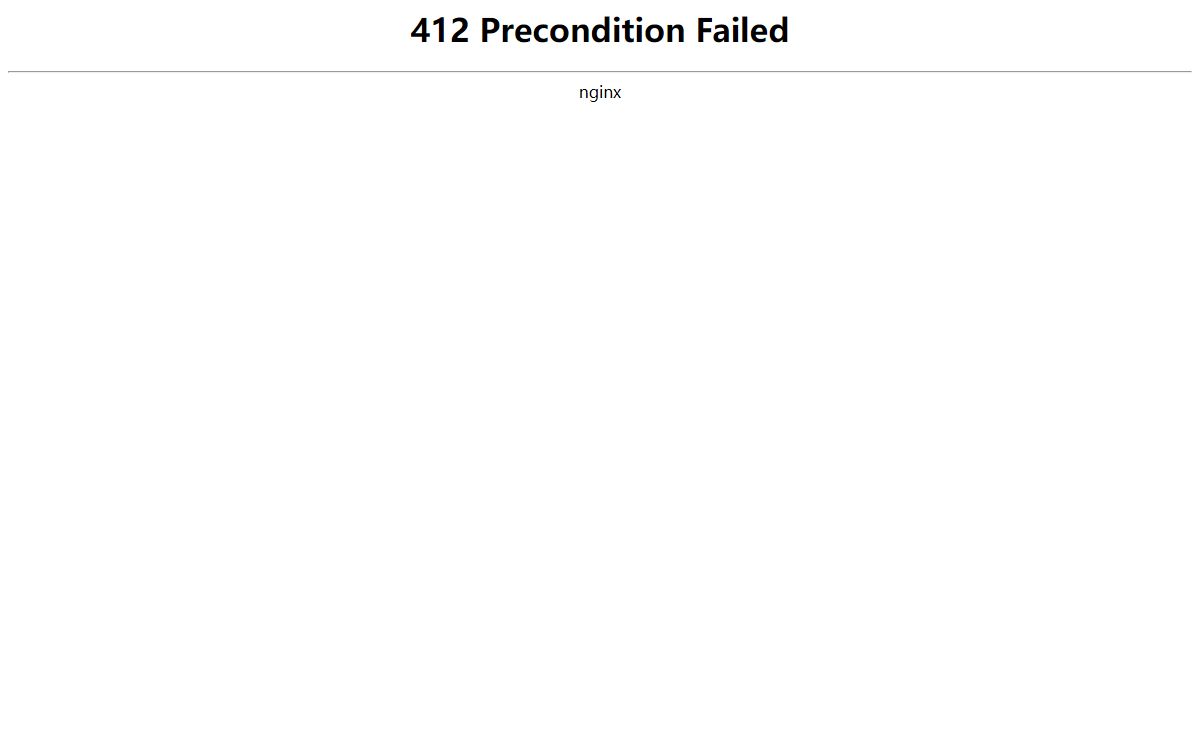 412 Precondition Failed