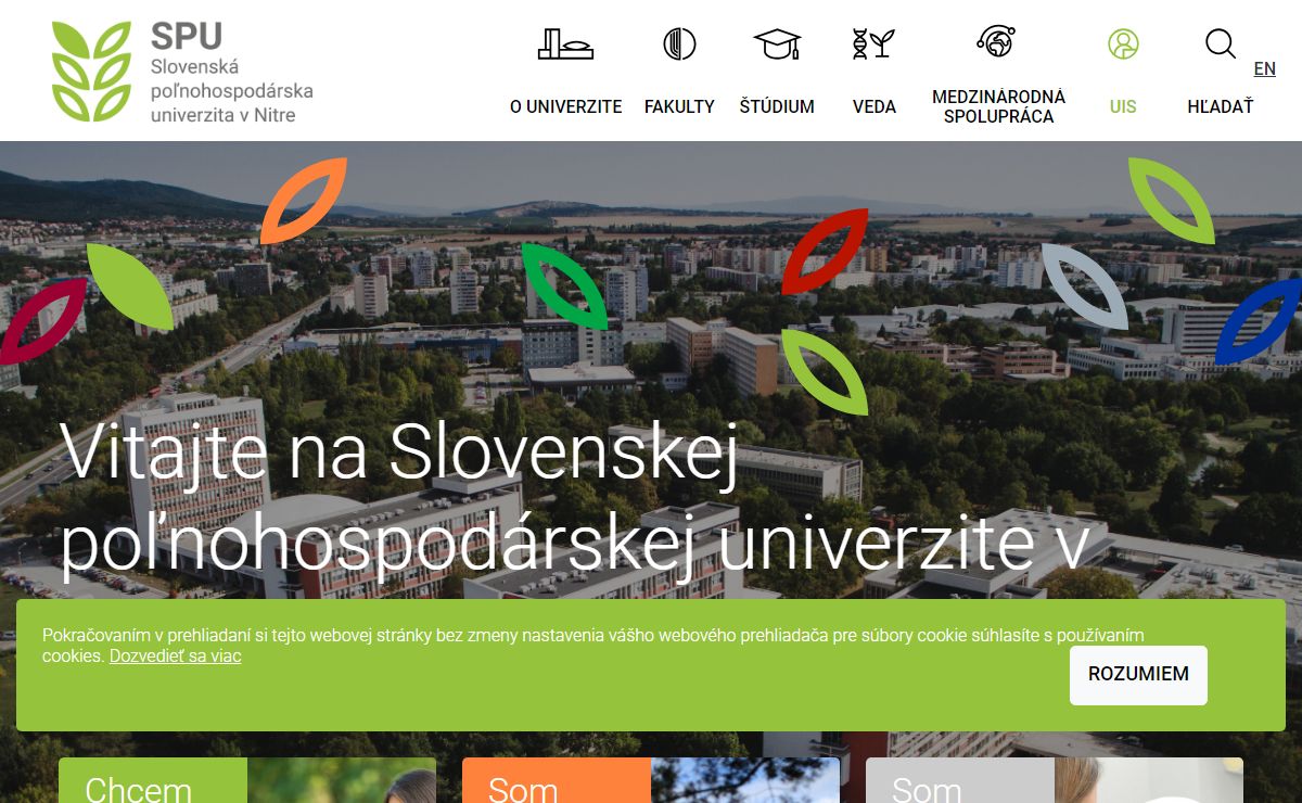 Úvodná stránka | Slovenská poľnohospodárska univerzita v Nitre