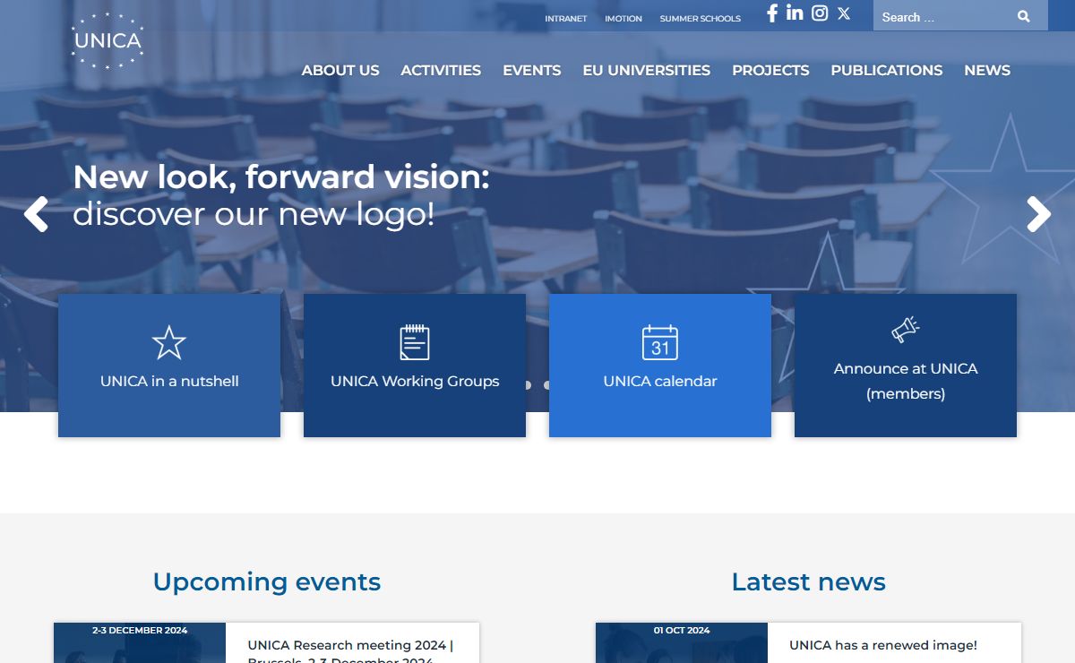 UNICA, Network of Universities from the Capitals of Europe