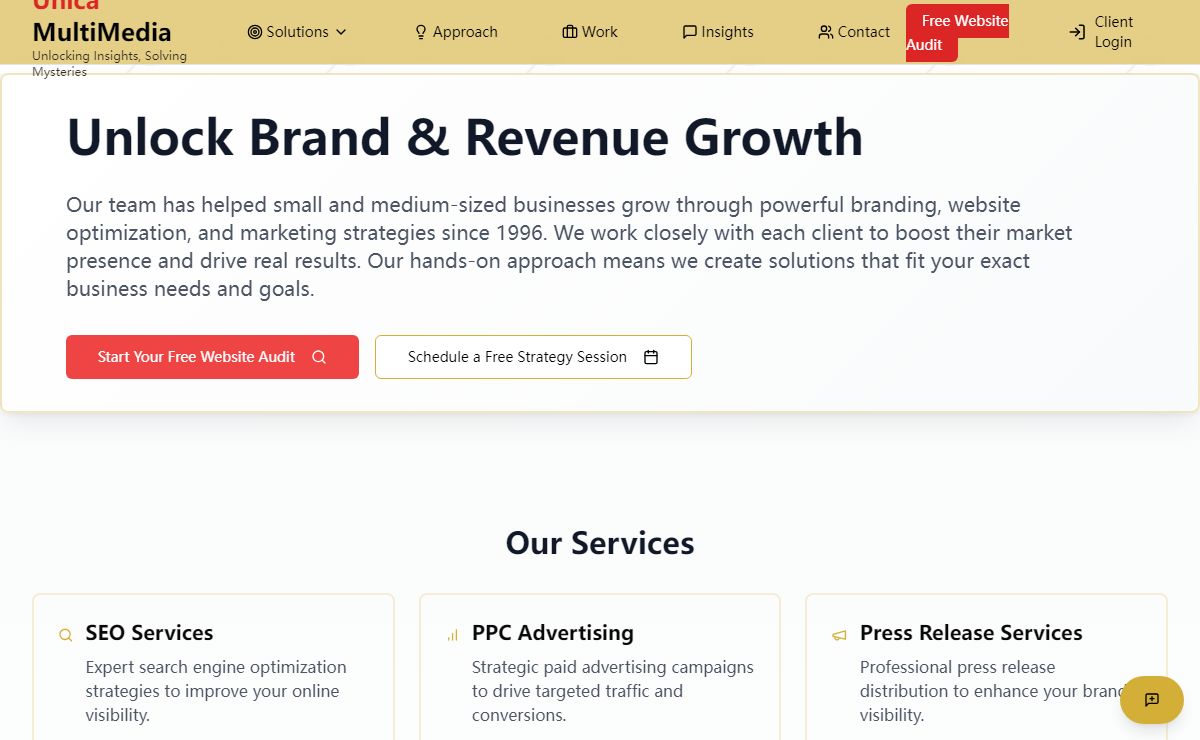 Digital Marketing Agency | SEO, PPC & Social Media Marketing | Unica Multimedia