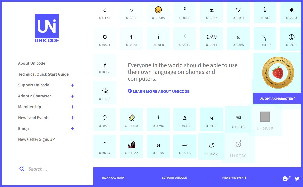 Unicode – The World Standard for Text and Emoji