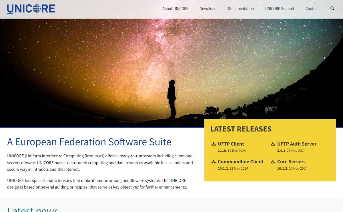 UNICORE | Distributed computing and data resources