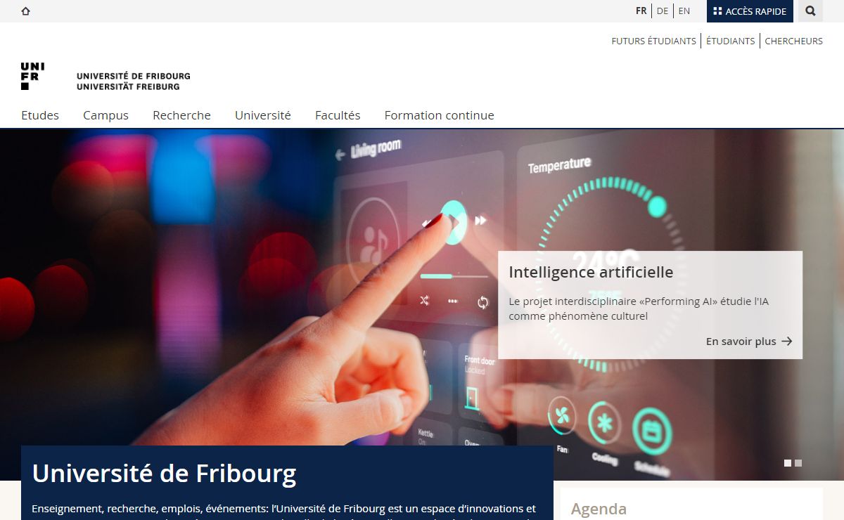 Université de Fribourg - Home | | Université de Fribourg