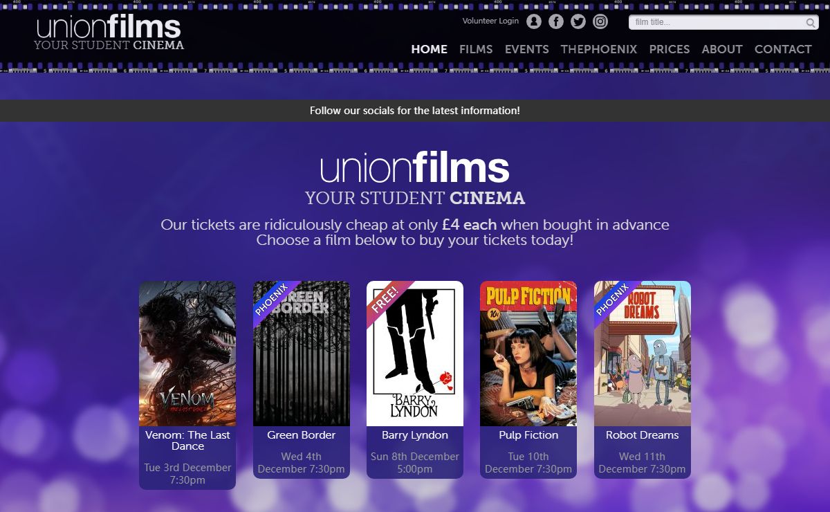 Union Films: Your Student Cinema