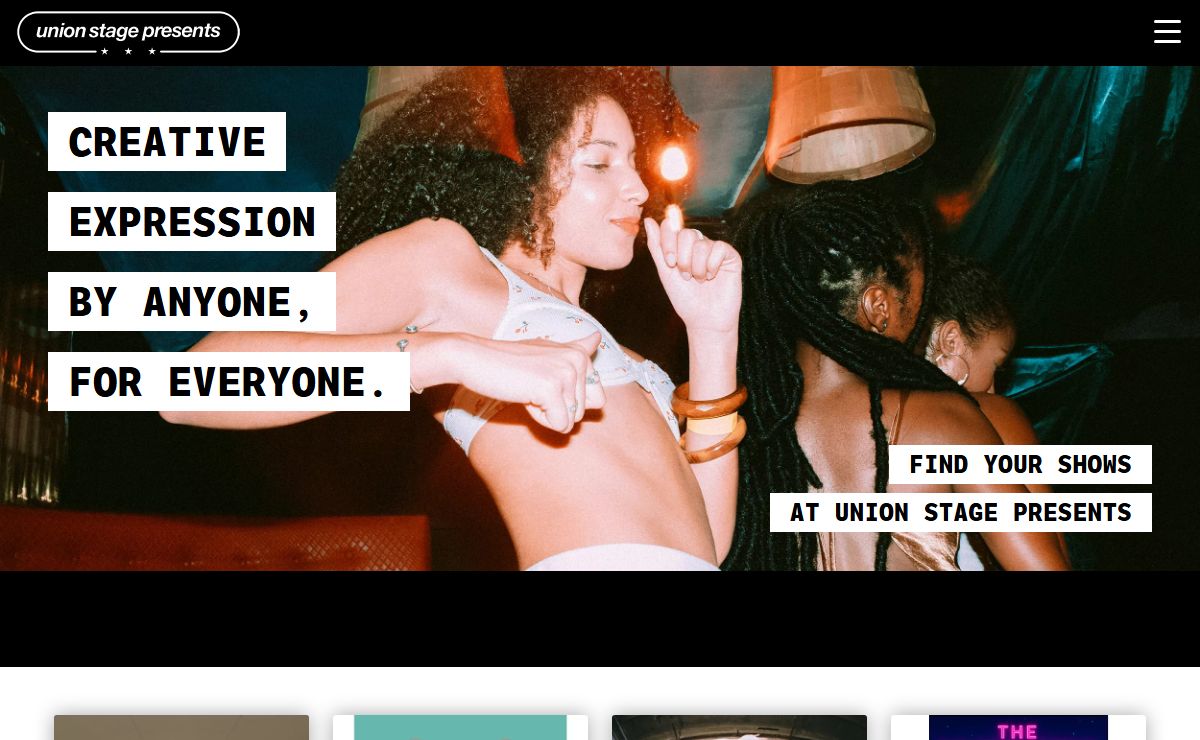 Union Stage Presents - Creative Expression By Anyone, For Everyone