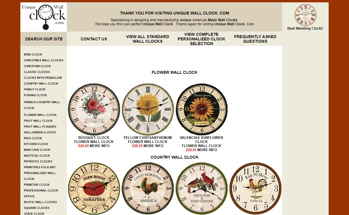Unique Wall Clock. Beautiful Unique Wall Clock