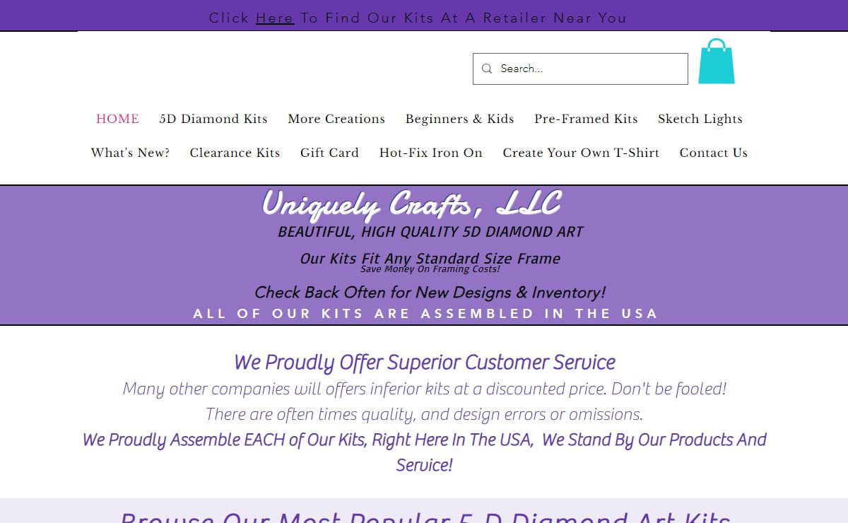 Uniquely Crafts LLC | 5D Diamond Craft Bead Kits