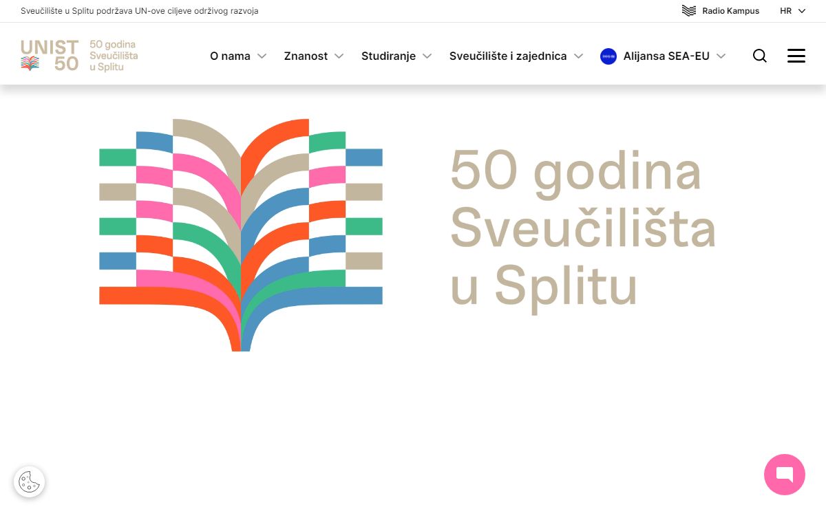 Sveučilište u Splitu - Naslovna