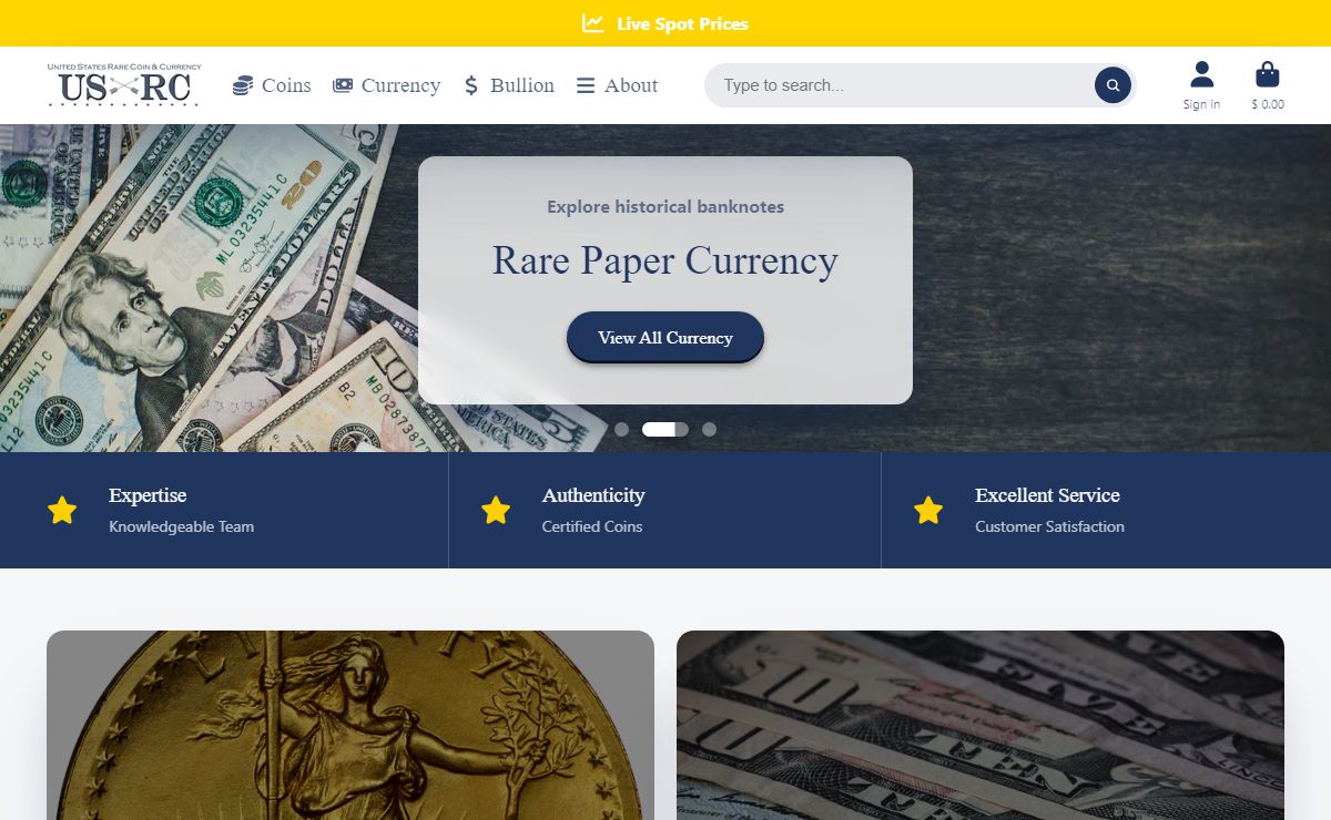United States Rare Coin & Currency Great Coins at Low Prices – USRC