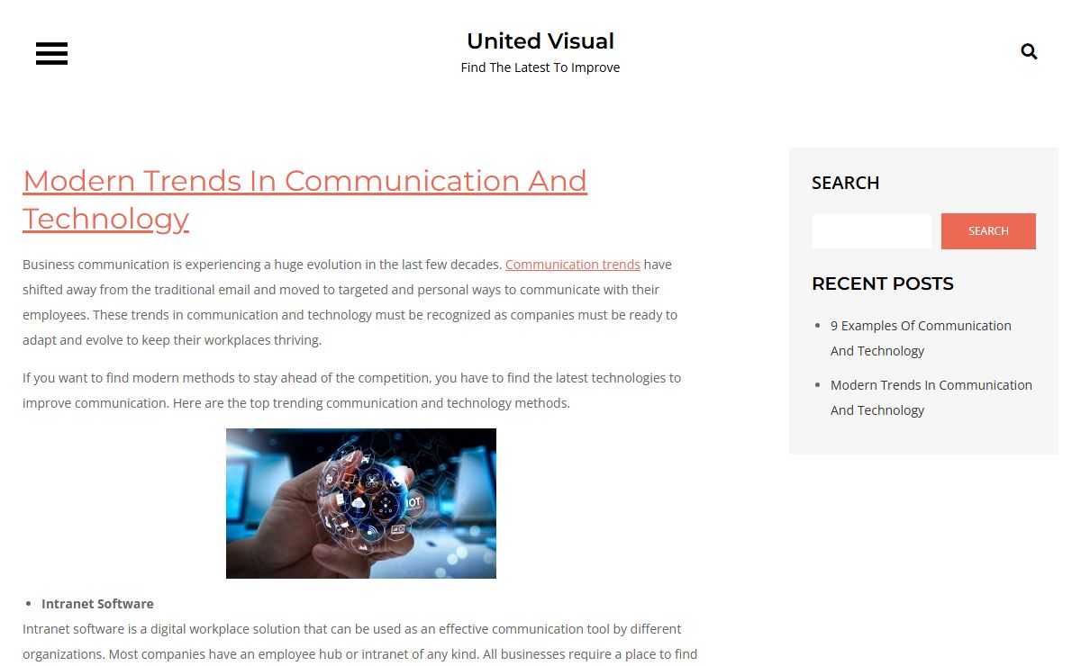 United Visual - Find The Latest To Improve