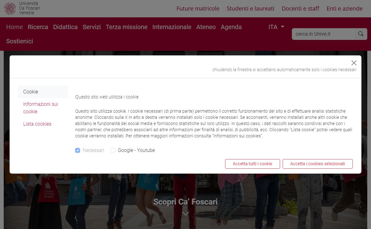 Home: Università Ca' Foscari Venezia