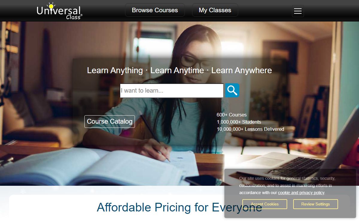 UniversalClass: Online Courses and Continuing Education