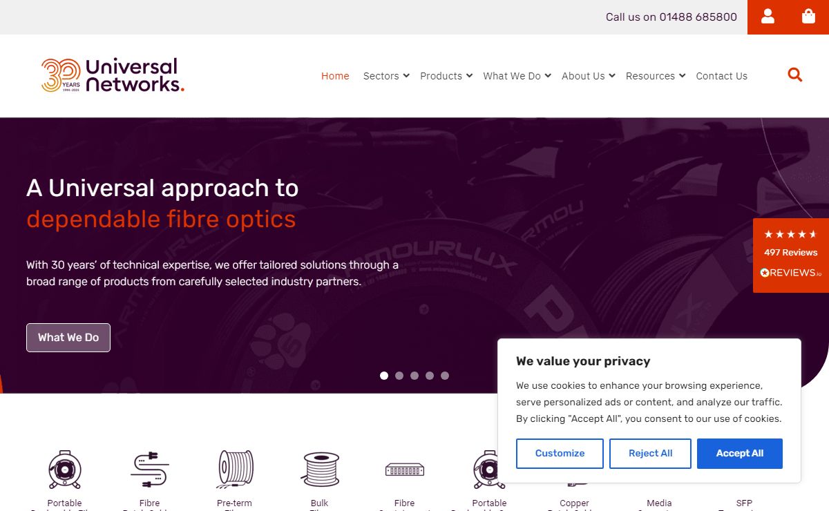 Experienced Network Cables Supplier - Universal Networks