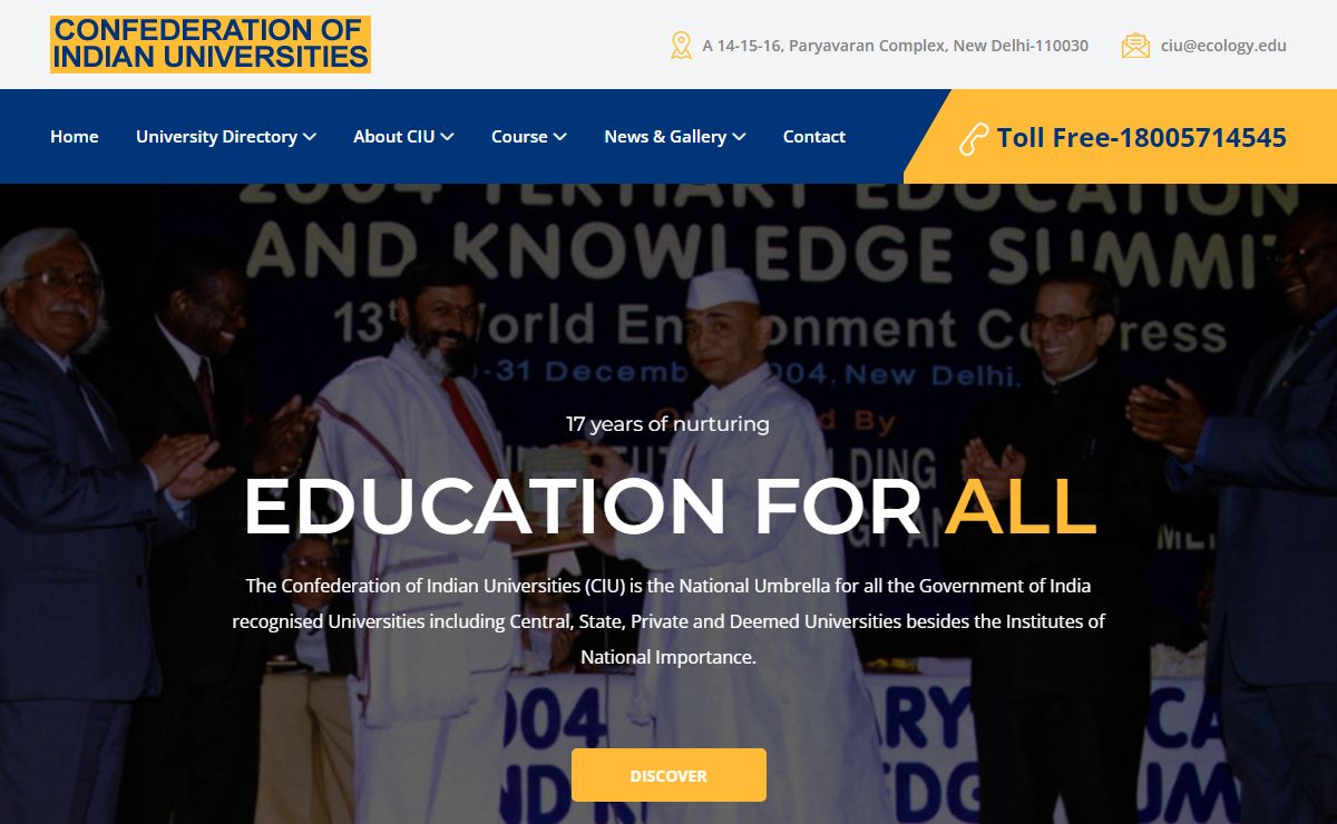 CONFEDERATION OF INDIAN UNIVERSITIES - CIU