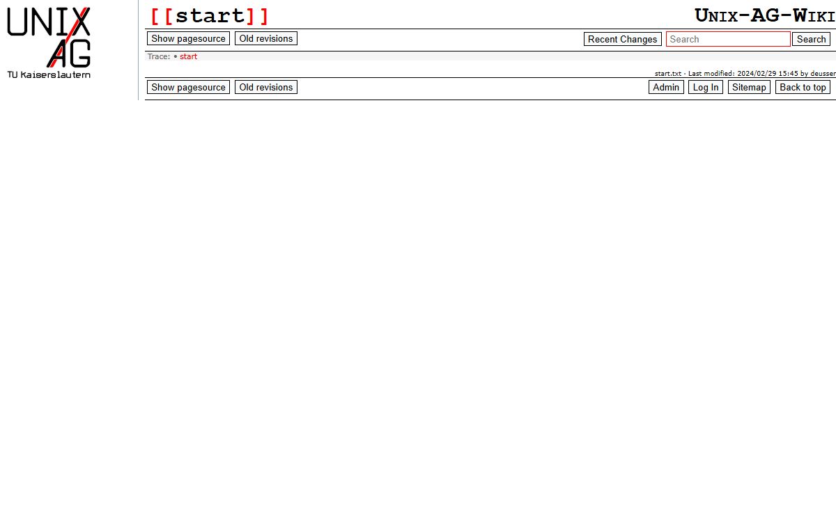 start [Unix-AG-Wiki]