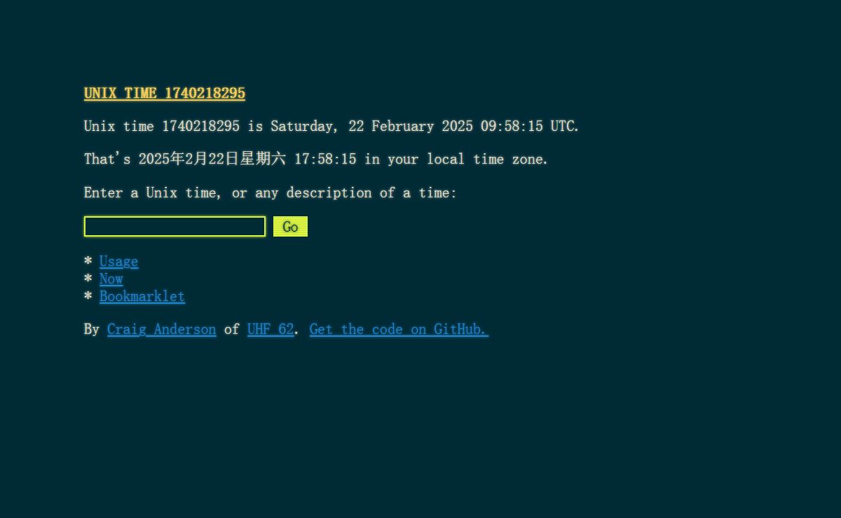 Unix Time 1740218295