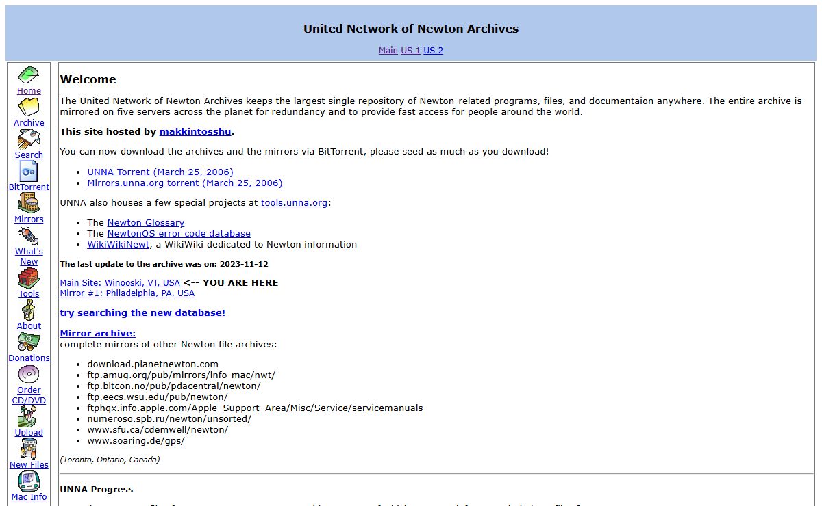 United Network of Newton Archives