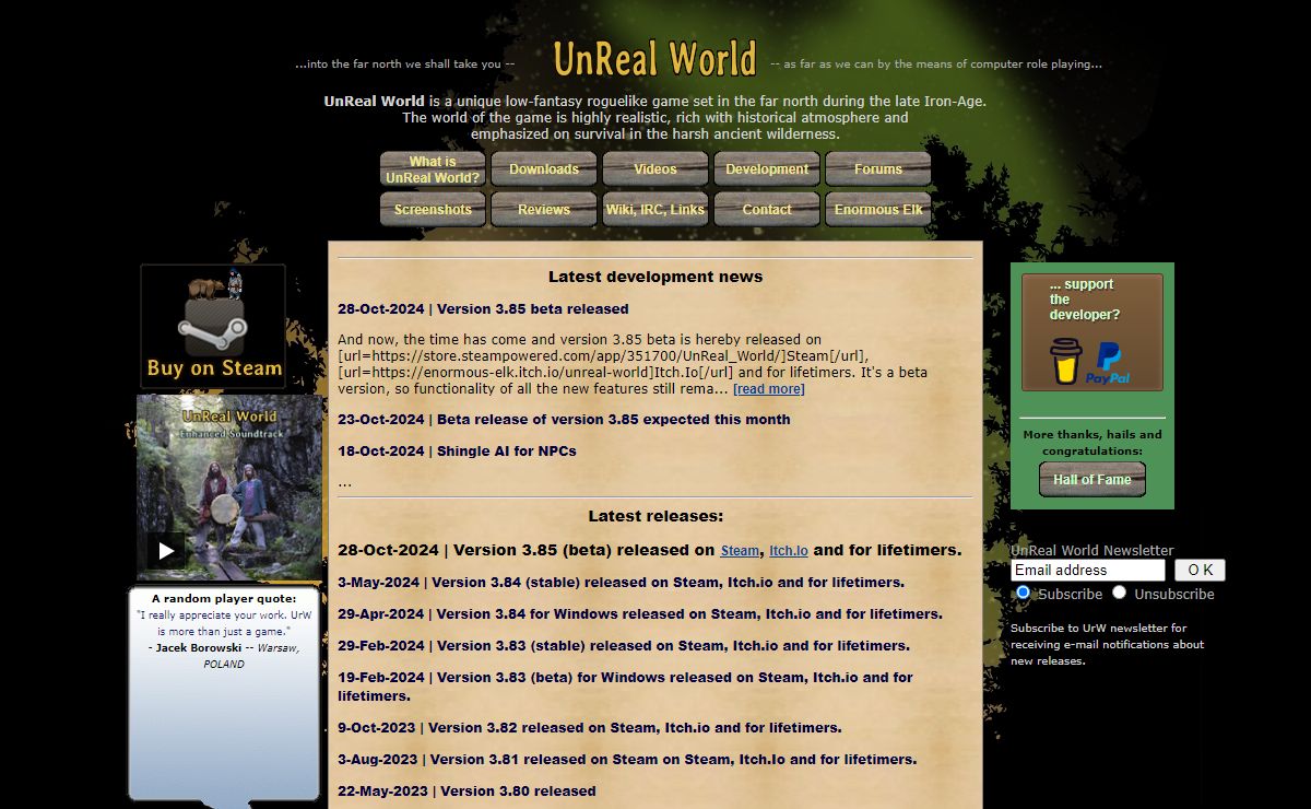 UnReal World - Survival based roguelike game