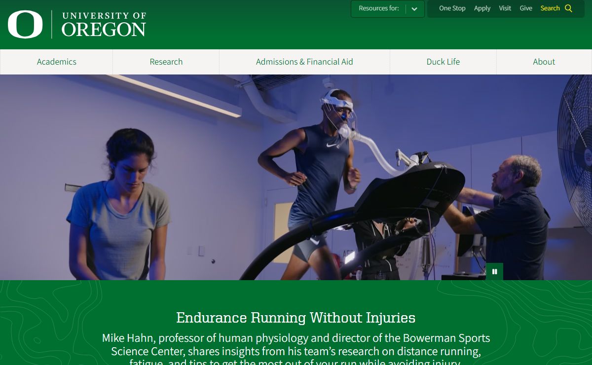 University of Oregon - Academic and Research Excellence