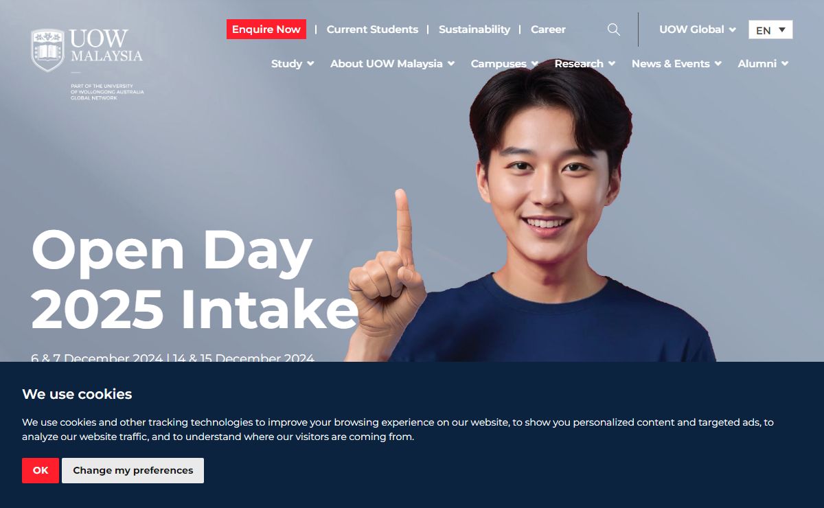 Welcome To The Top University College in Malaysia | UOW Malaysia