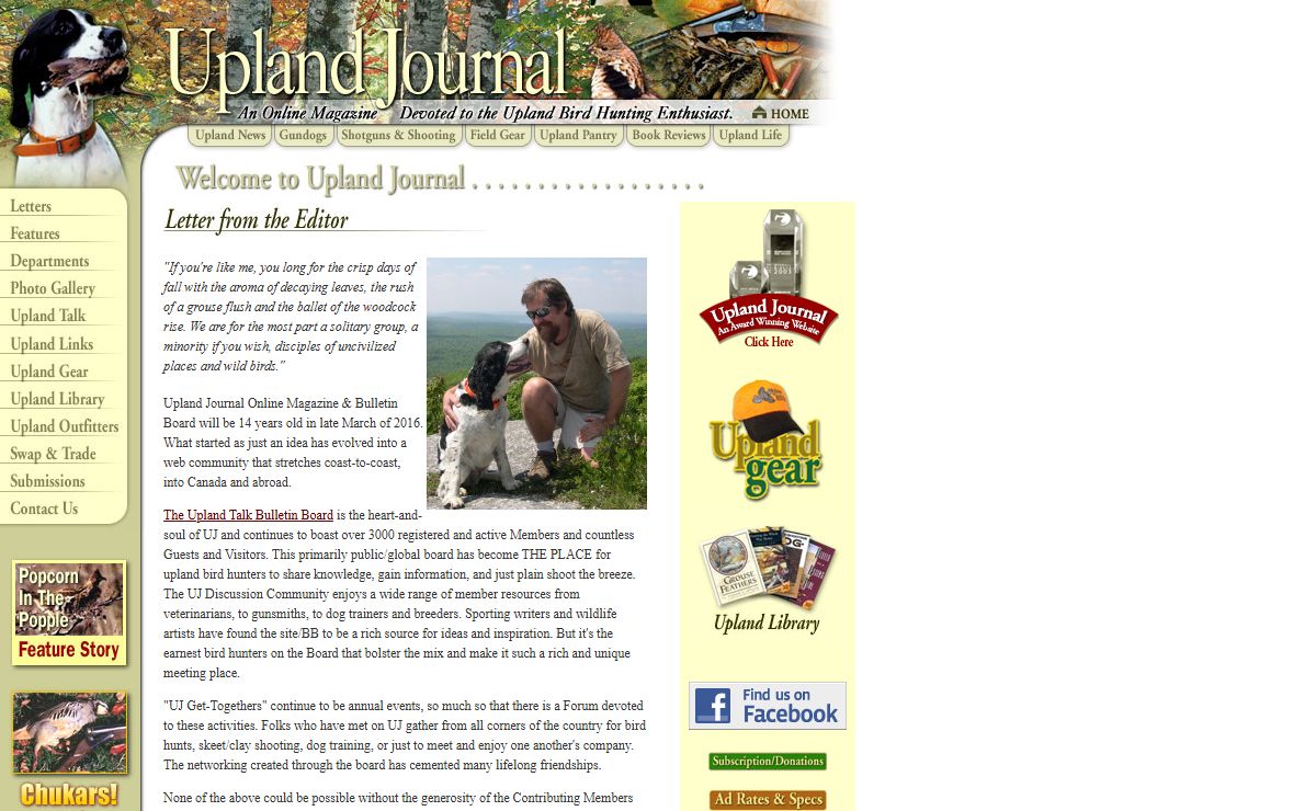 Upland Journal for the Upland Bird Hunting Enthusiast