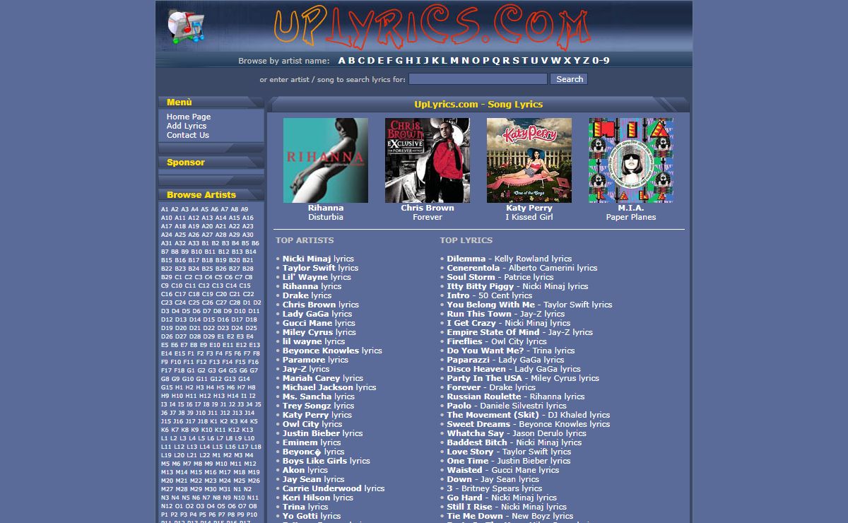 Up Lyrics - Song Lyrics