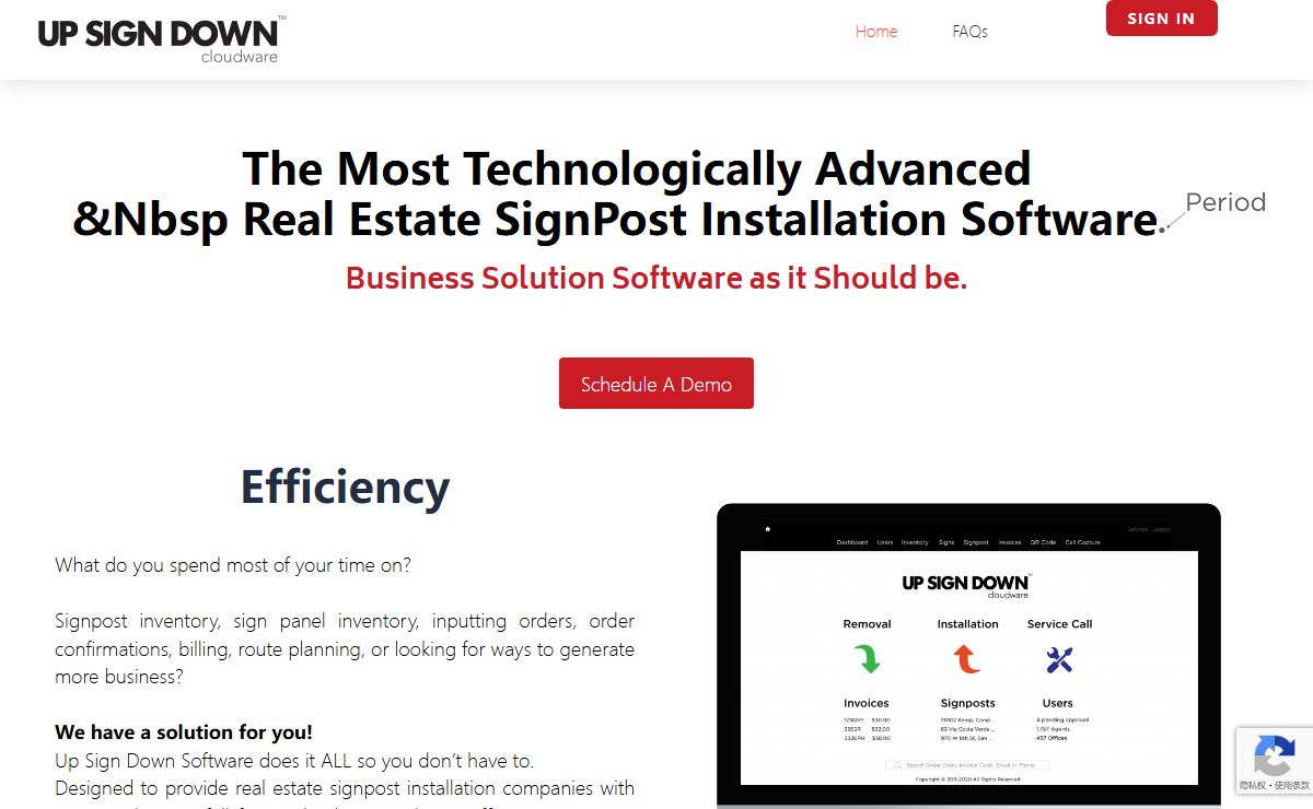 Up Sign Down – Cloudware – Real Estate Sign Post Installation & Removal Software