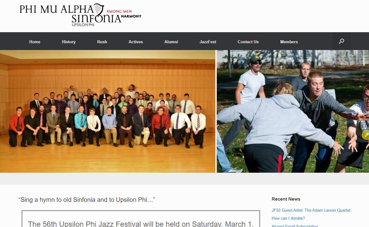 Phi Mu Alpha Sinfonia - Upsilon Phi Chapter