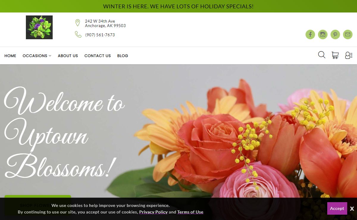 Anchorage Florist | Same Day Flower Delivery|Uptown Blossoms