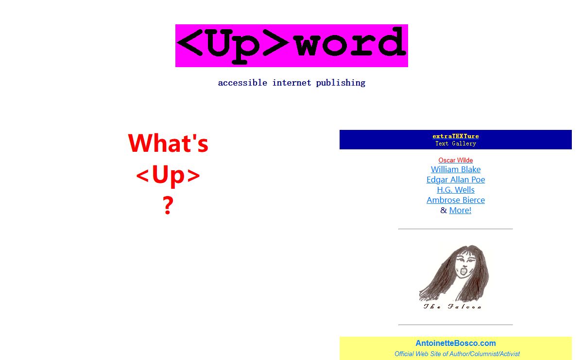 welcome to <Up>word