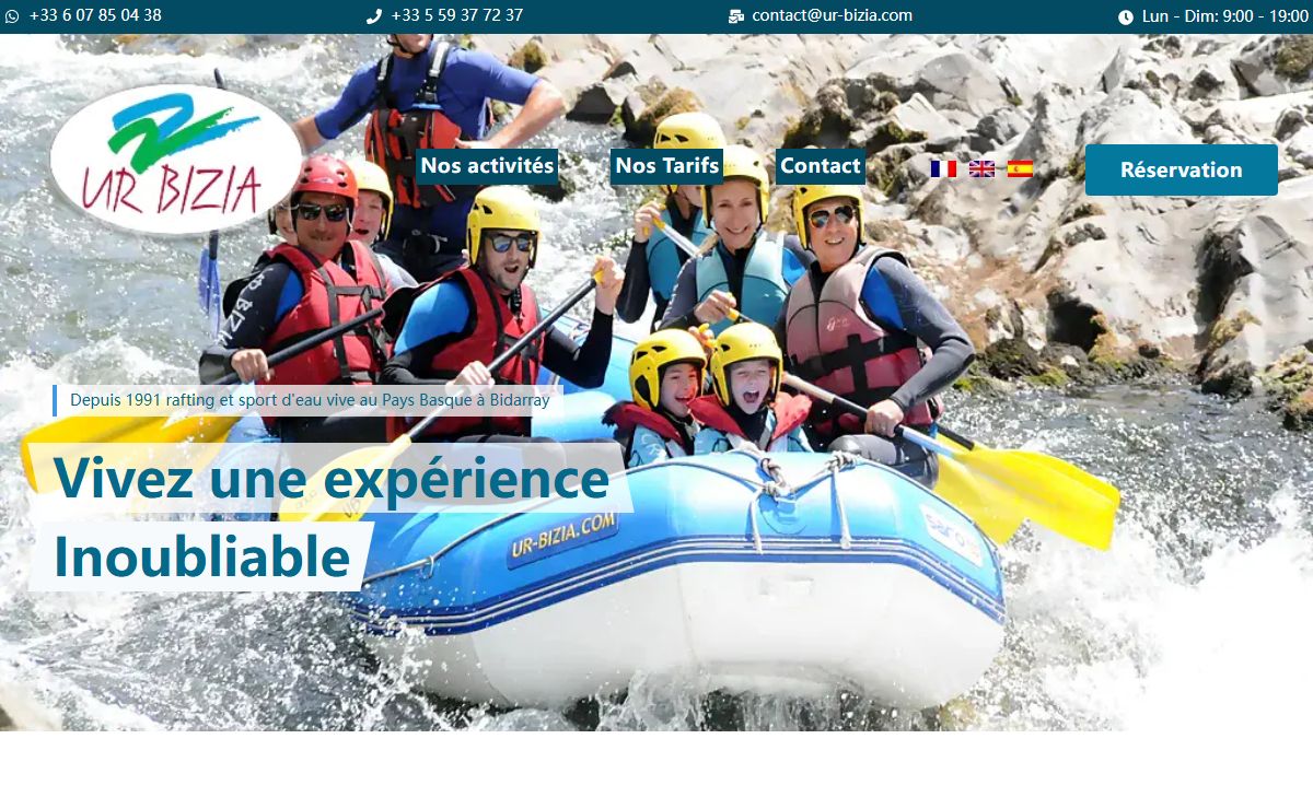 Rafting à Bidarray au Pays Basque, vallée de la Nive avec UR BIZIA | UR BIZIA