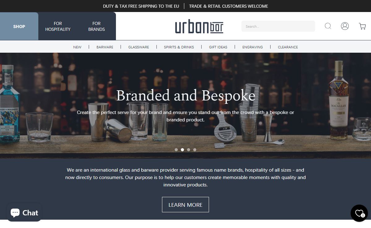 Urban Bar Luxury Glassware and Barware - Urban Bar UK