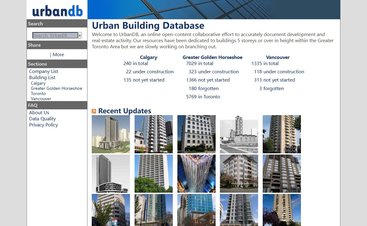 Urban Building Database
