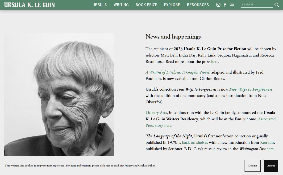Ursula K. Le Guin - Author
