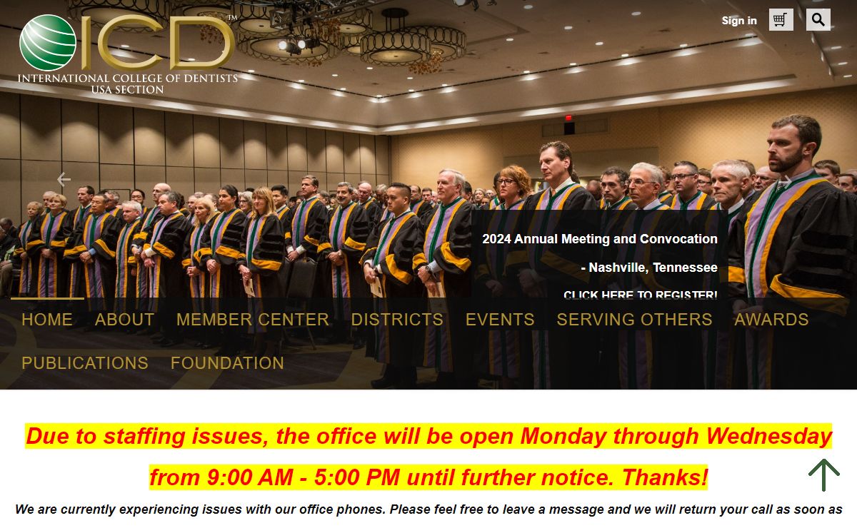 ICD USA Section Home