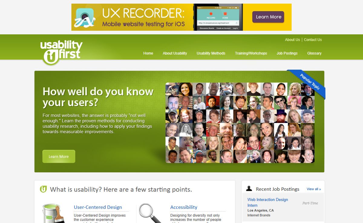 Usability First: Usability in Website and Software Design