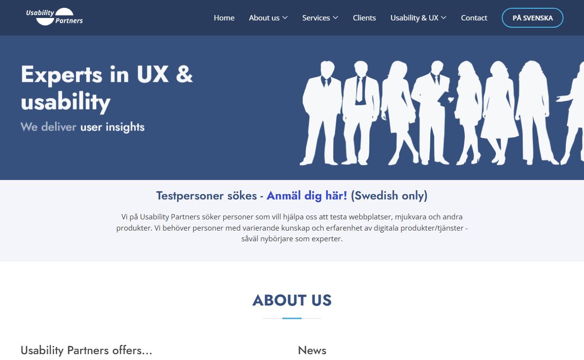 Experts in usability, UX and interaction design - Usability Partners
