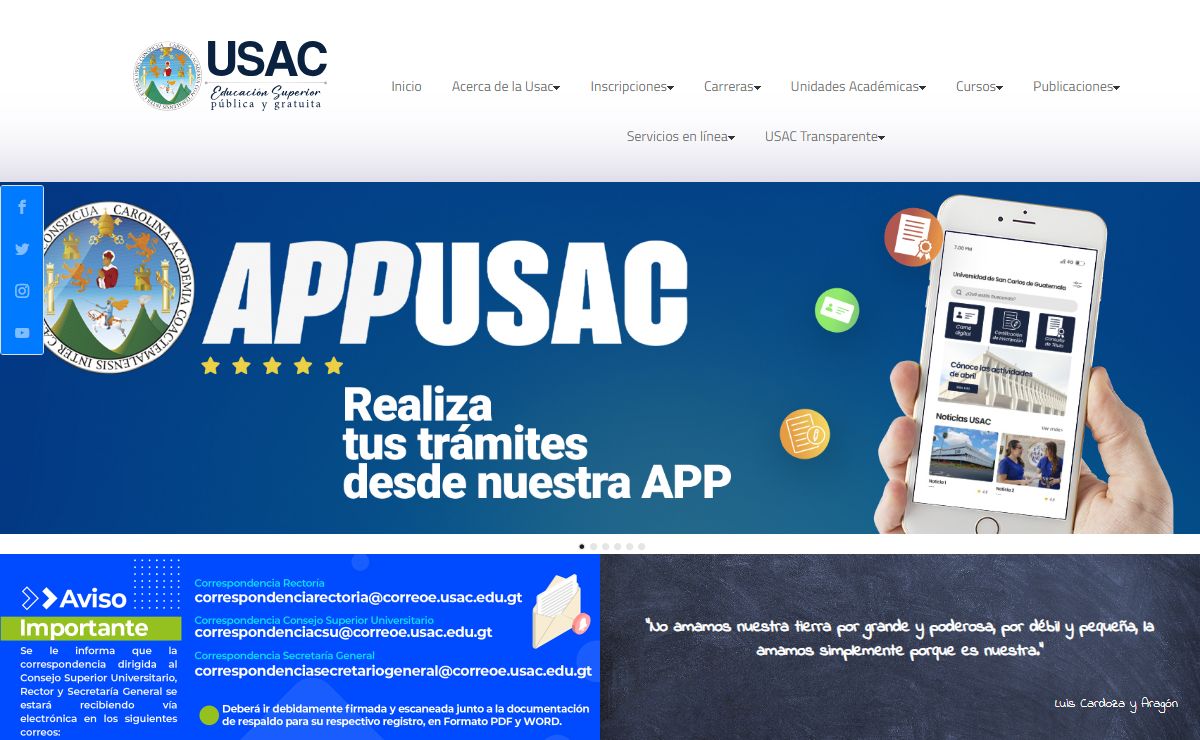 USAC Tricentenaria. Grande entre las del Mundo