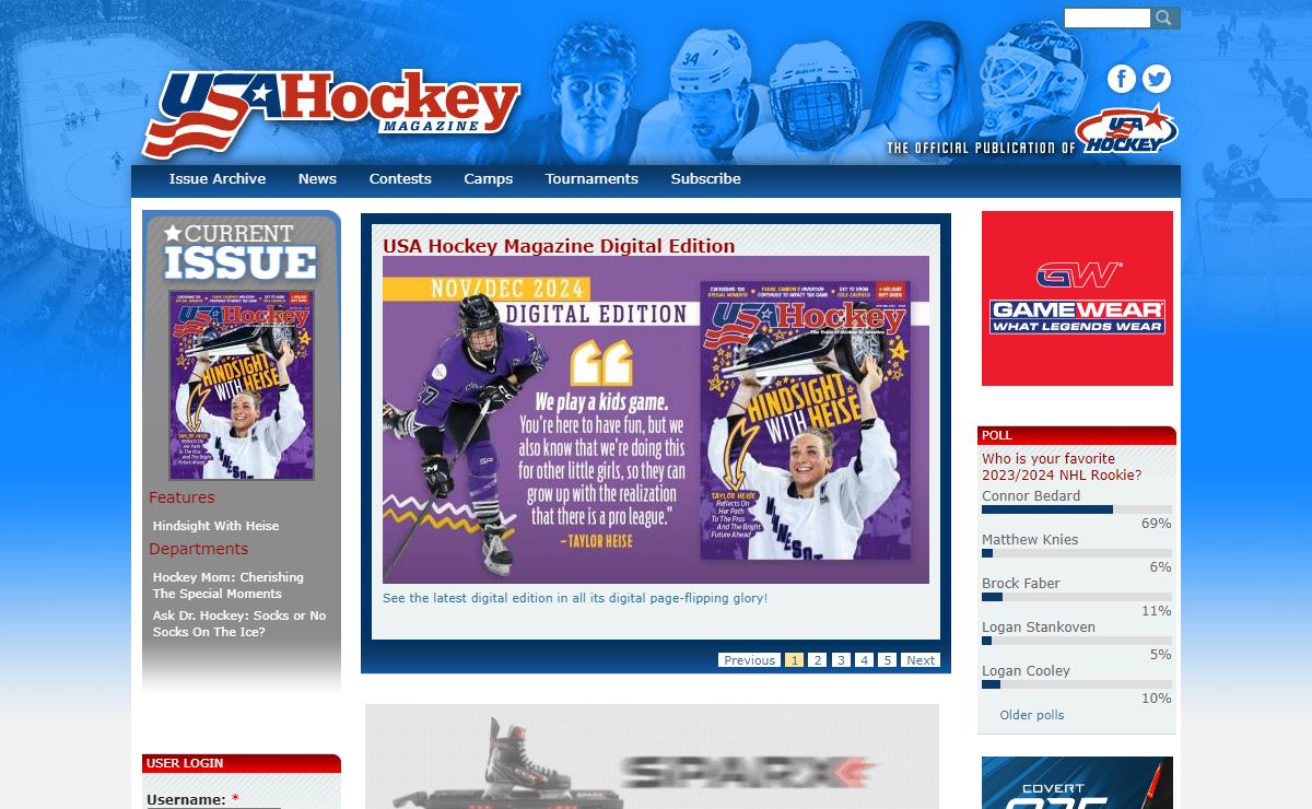 Welcome to USAHockeymagazine.com! | USA Hockey Magazine
