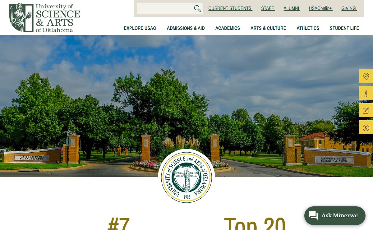Home | University of Science and Arts of Oklahoma