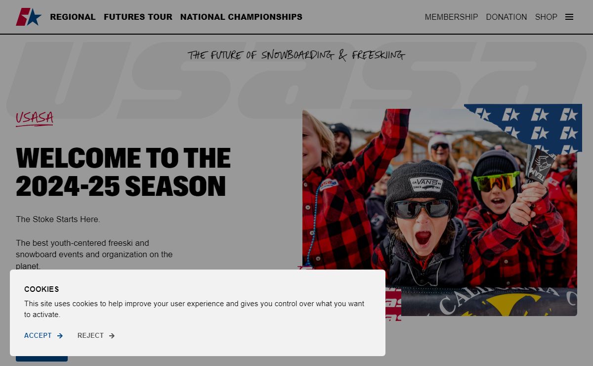 Welcome to the 2024-25 Season  - USASA: United States of America Snowboard and Freeski Association