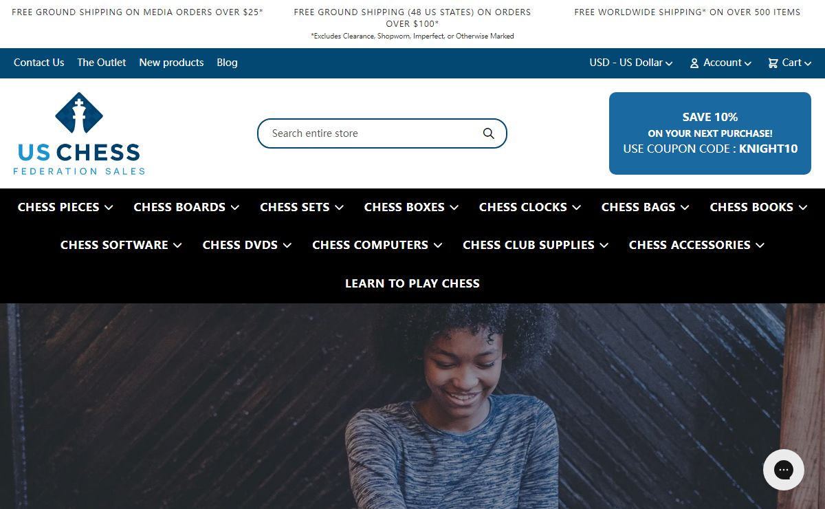 The Official Chess Shop of the US Chess Federation - Chess Pieces, Chess Sets, Chess Boards, Chess Clocks and More!