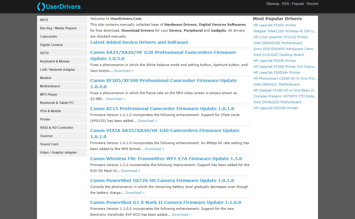 User Drivers - Hardware Drivers & Digital Devices Software Free Download