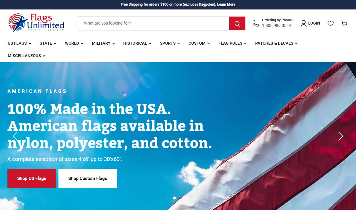 Flags for Sale | US Flags — Flags Unlimited