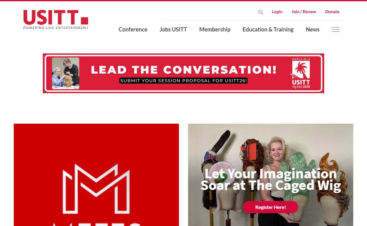 USITT - A Lifetime of Learning | United States Institute for Theatre Technology