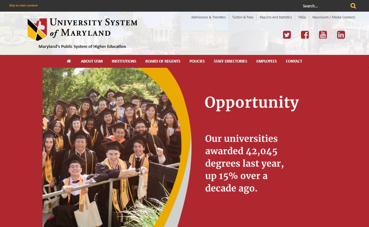 University System of Maryland Home - USM