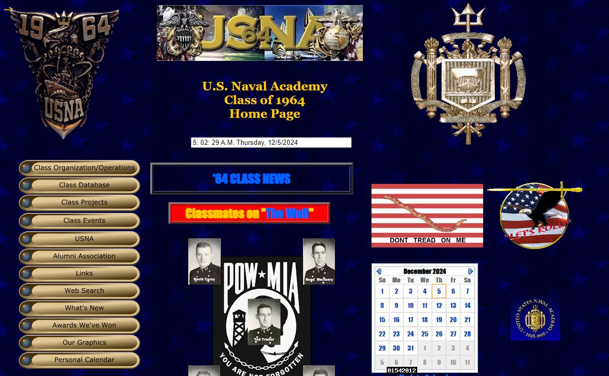 USNA Class of 1964 Home Page